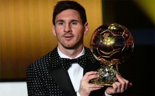 Messi gan su cuarto Baln de Oro consecutivo y hace historia