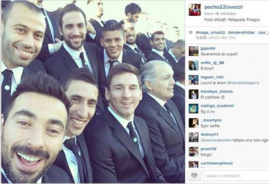 La selfie mundialista de la Selección argentina