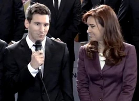 Cristina Kirchner recibió "orgullosa" a la selección argentina