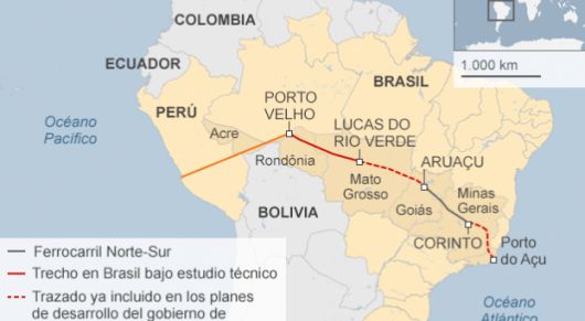 China y Perú sueñan con el tren bioceánico que comenzará en Brasil