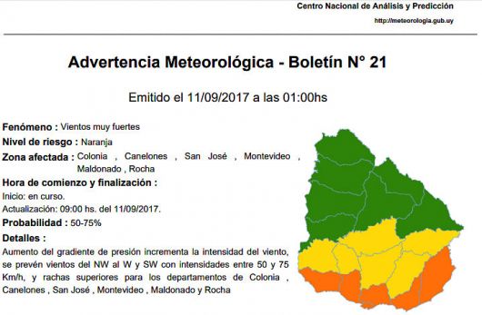 Alerta en Brasil por ciclón en Argentina