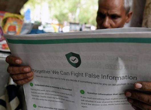 WhatsApp contra las noticias falsas