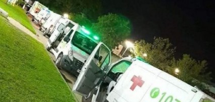 La batalla contra el covid - 19 no termina, así llegan a diario las ambulancias al Hospital de Campaña

